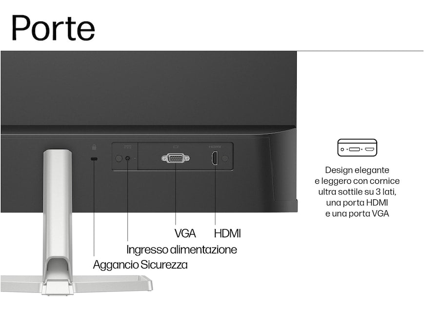 Monitor HP 527sf (27" ) Retro Nero